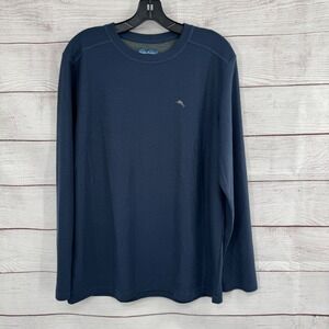 Tommy Bahama Crew Neck Pullover‎ Waffle Knit Sweater Lightweight Performance